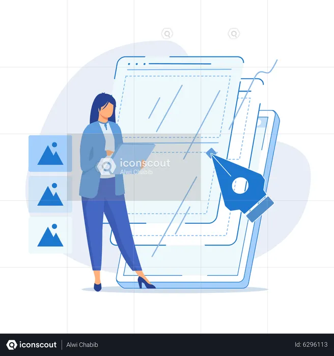 UI and UX design  Illustration