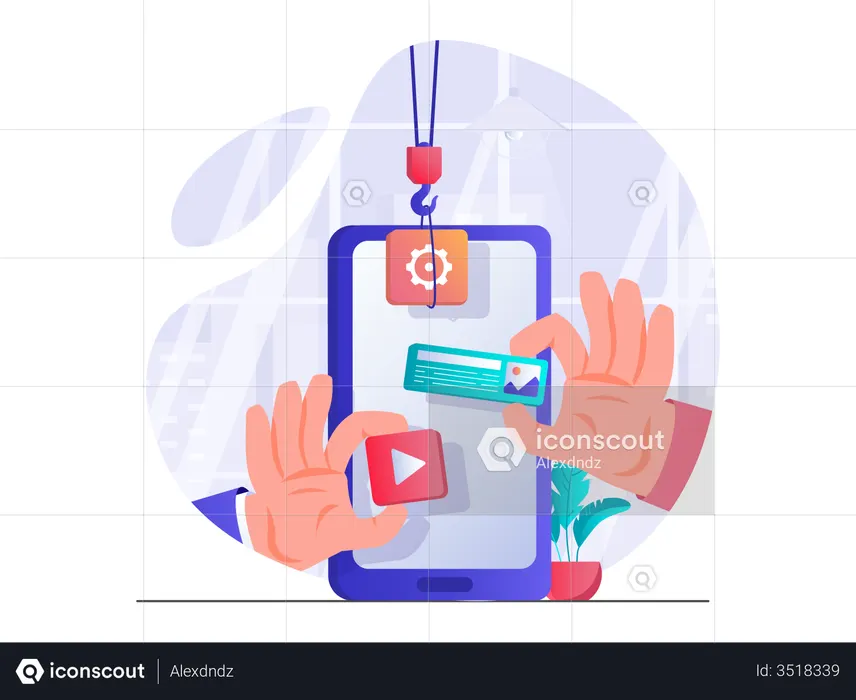 UI designing  Illustration