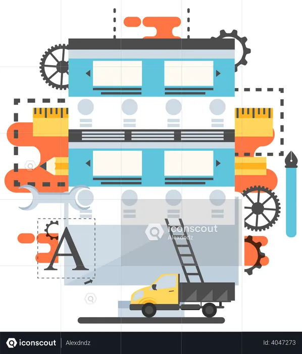 Conception UI UX  Illustration