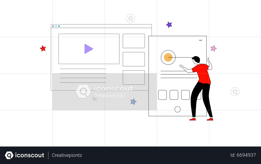 Best Ui Ux Design Illustration download in PNG & Vector format