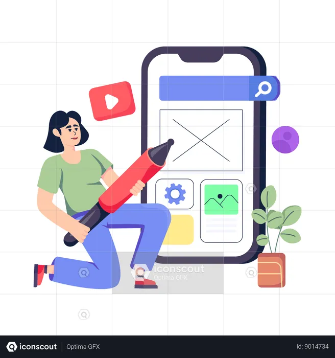 Ui Ux design  Illustration