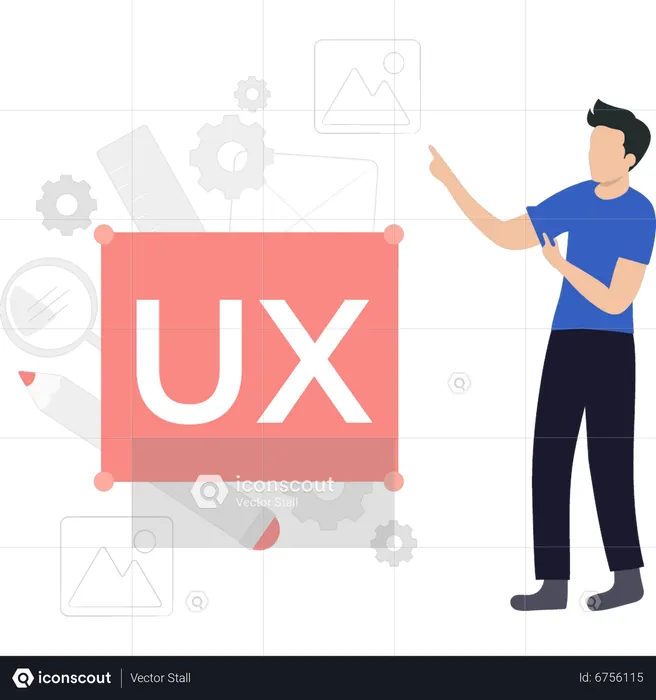 Best Premium Ui ux designer Illustration download in PNG & Vector format