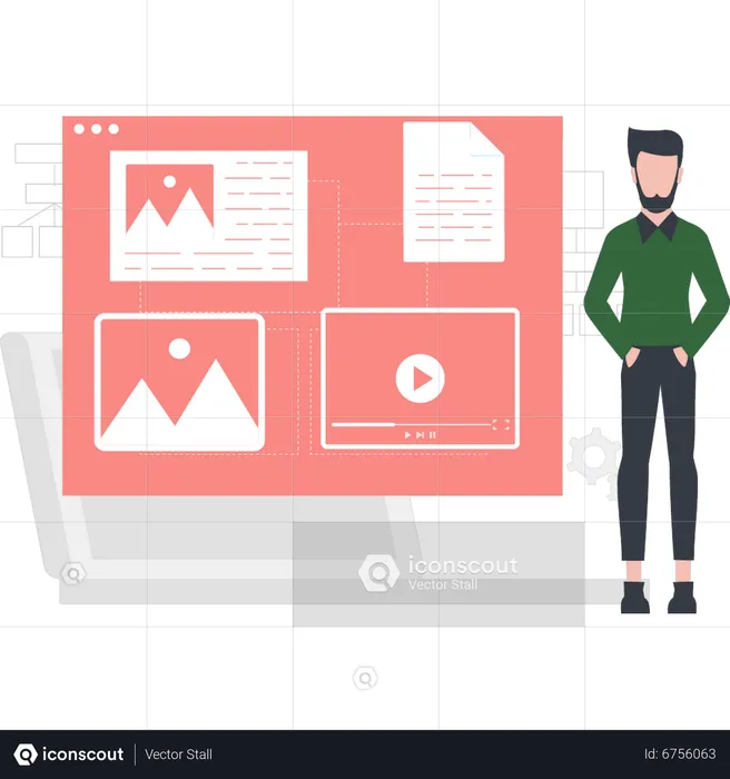 Ui Ux designer  Illustration