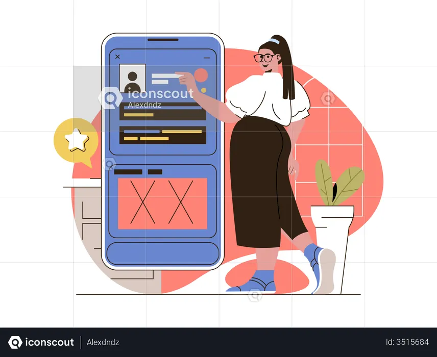 UI-UX development  Illustration