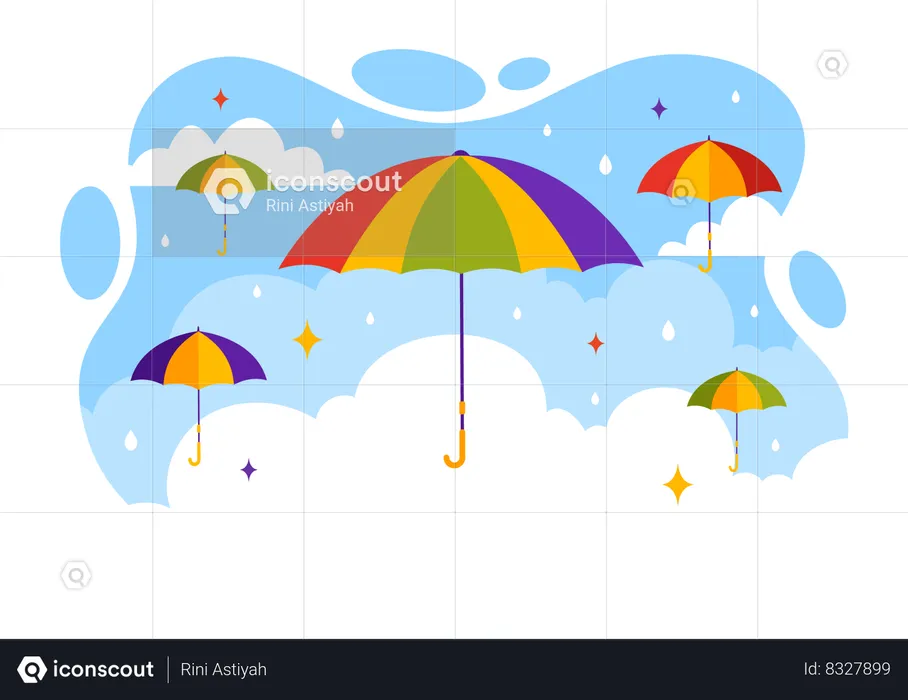 Umbrella Day  Illustration