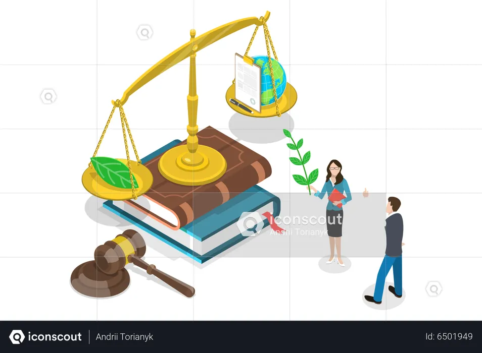 Umweltschutzpolitik  Illustration