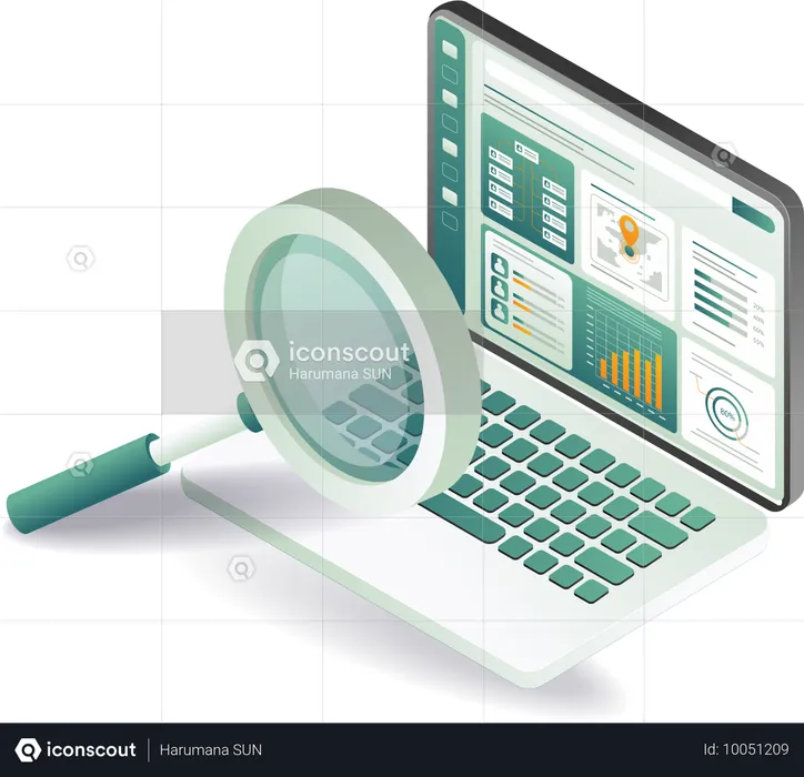 Un gráfico que muestra las palabras optimización de motores de búsqueda y marketing.  Ilustración