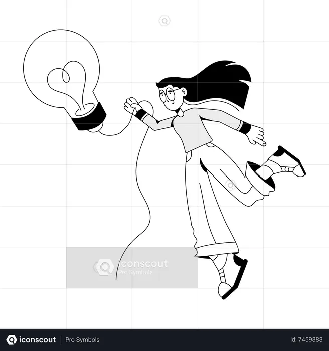 Une personne créative  Illustration