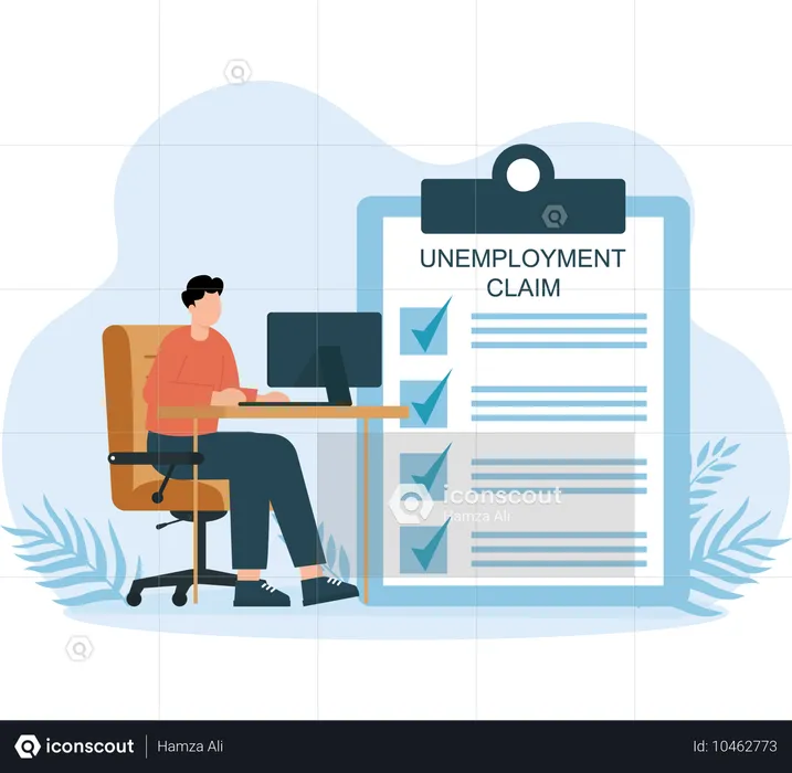 Unemployment Claim  Illustration