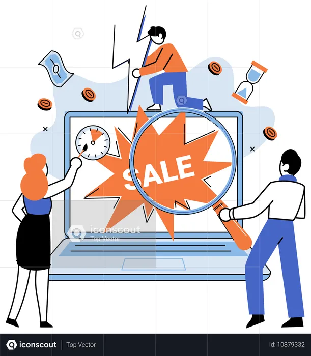 Windfall im regulären Tempo des E-Commerce  Illustration