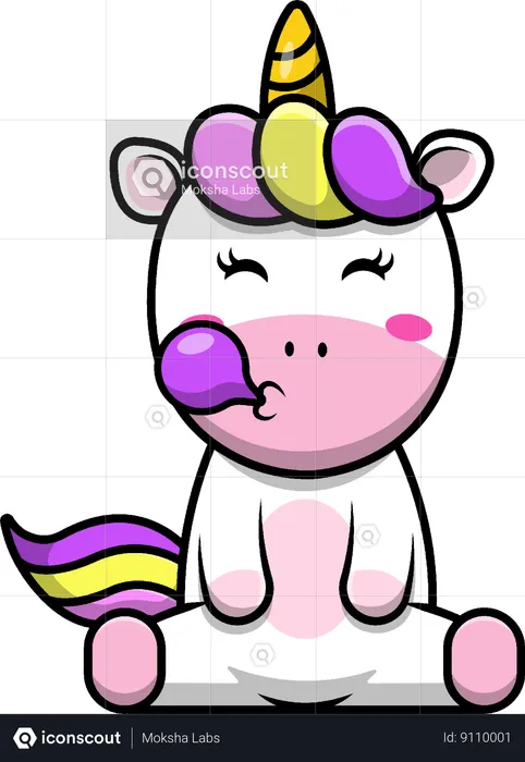 Chicle Unicornio  Ilustración