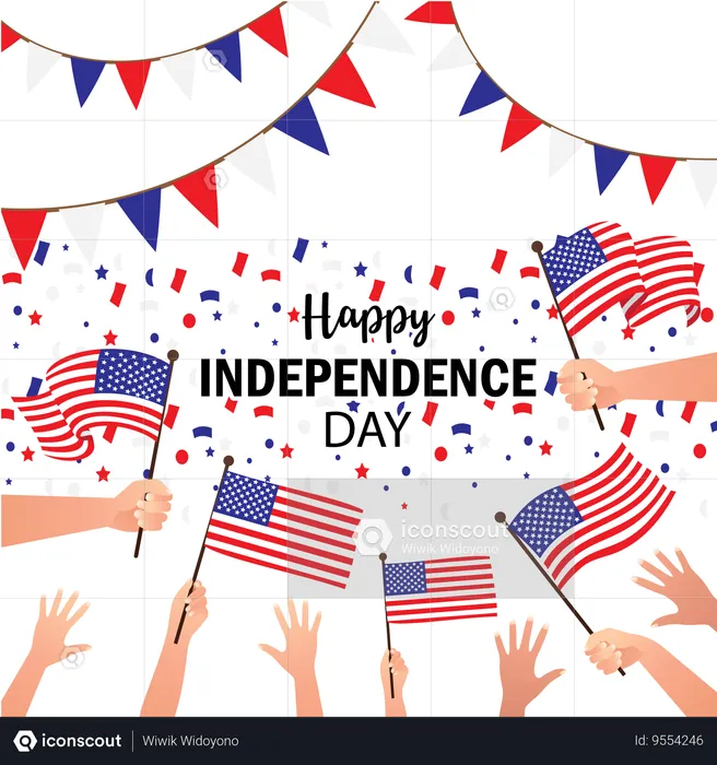 United state america independence day  Illustration