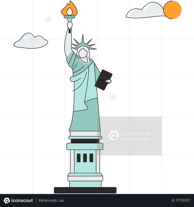 United States - Statue of Liberty  Illustration