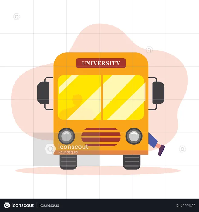 University bus  Illustration
