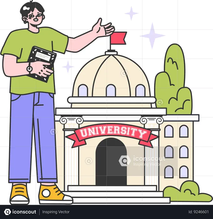 University Enrollment  Illustration