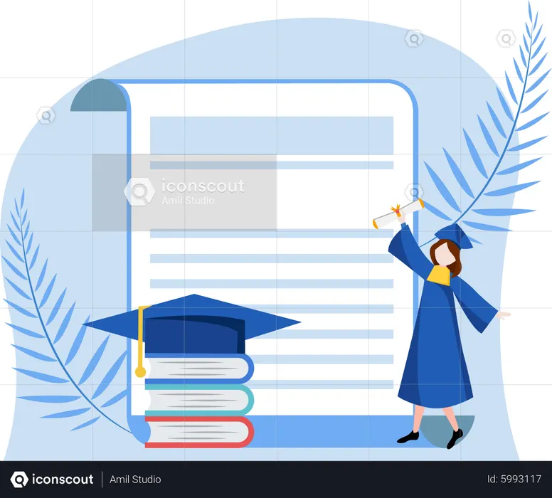 University Student  Illustration