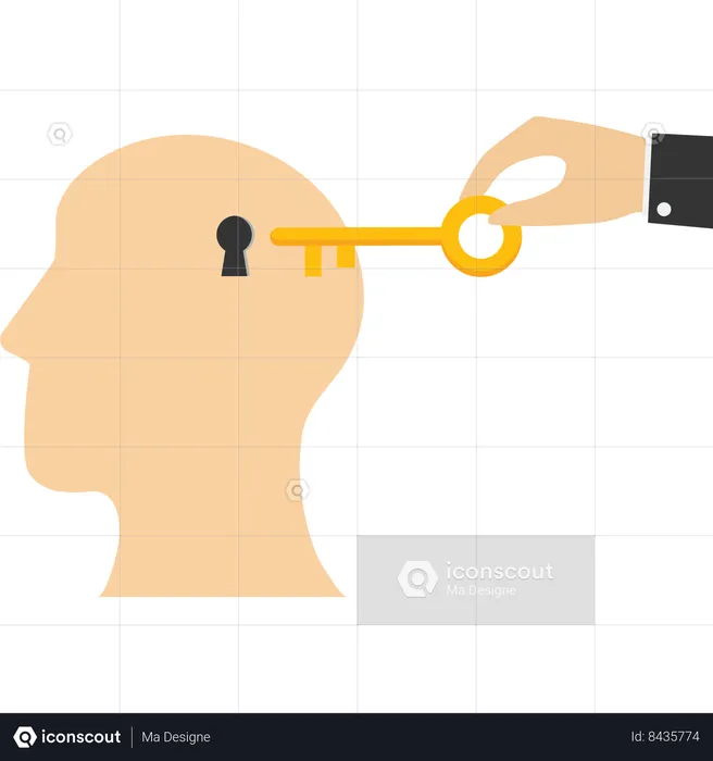 Unlock business idea  Illustration