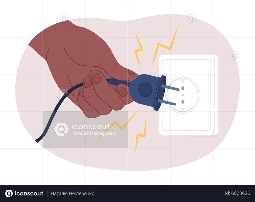 Unplugging devices  Illustration
