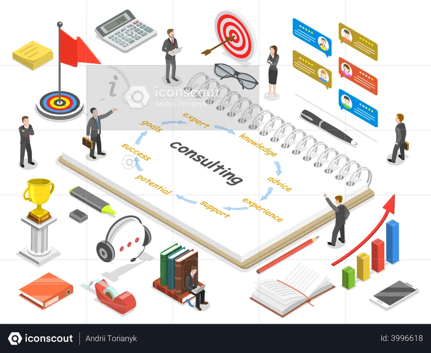 Unternehmensberatung  Illustration