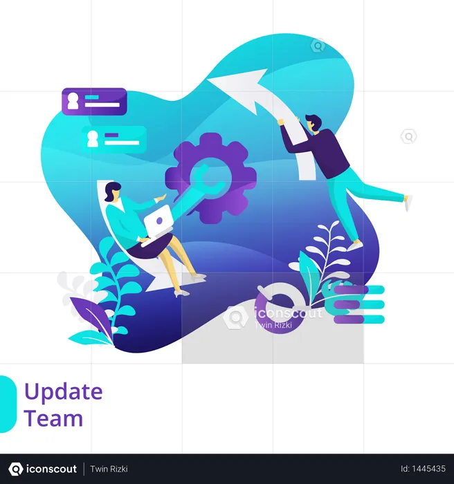 Update Team  Illustration