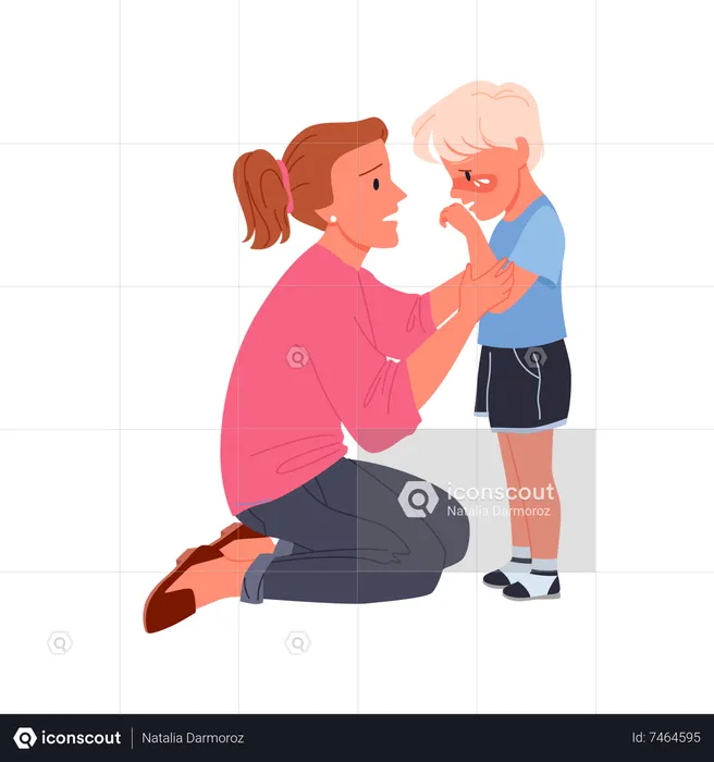 Uplifting Caregiver  Illustration