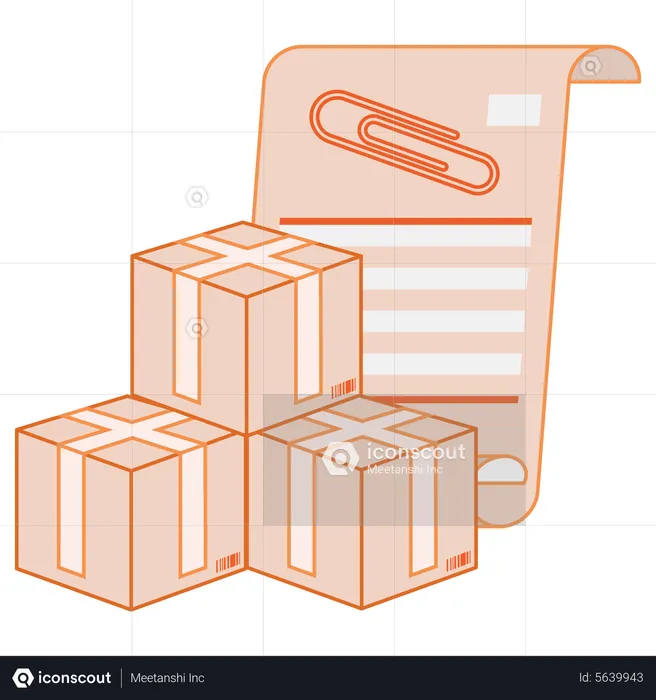 Delivery order file  Illustration