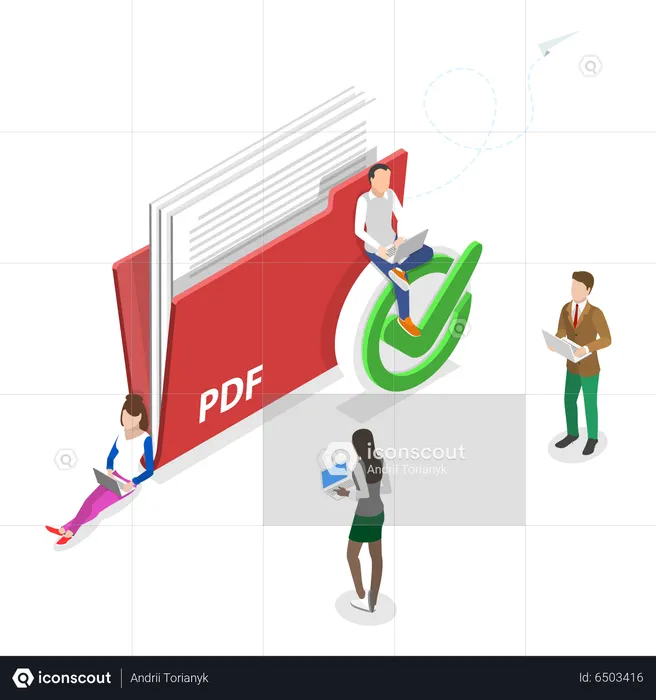 Upload Pdf Document  Illustration