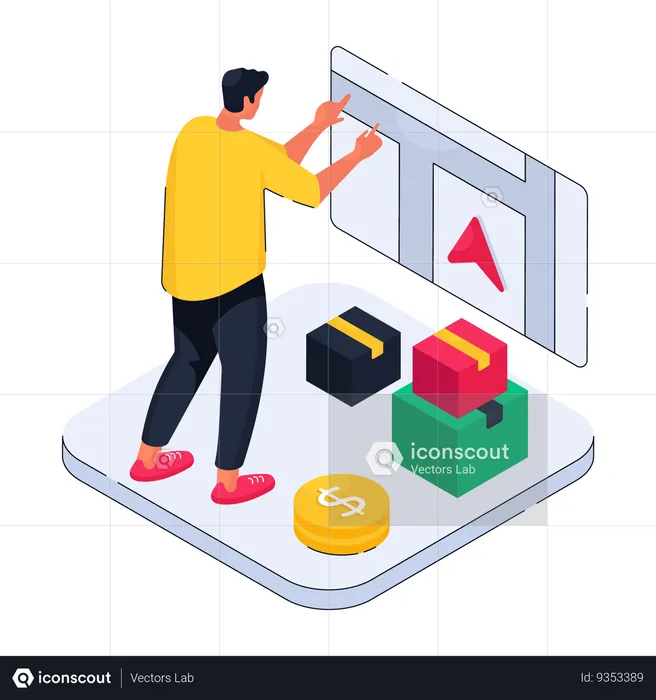 Upload product to inventory  Illustration