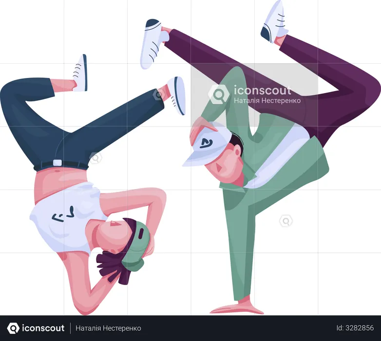 Danseurs urbains  Illustration