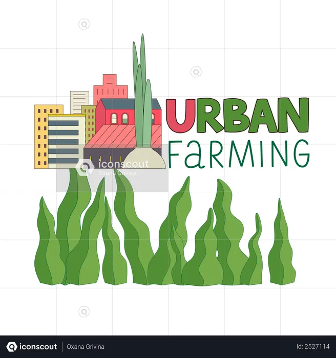 Urban farming  Illustration