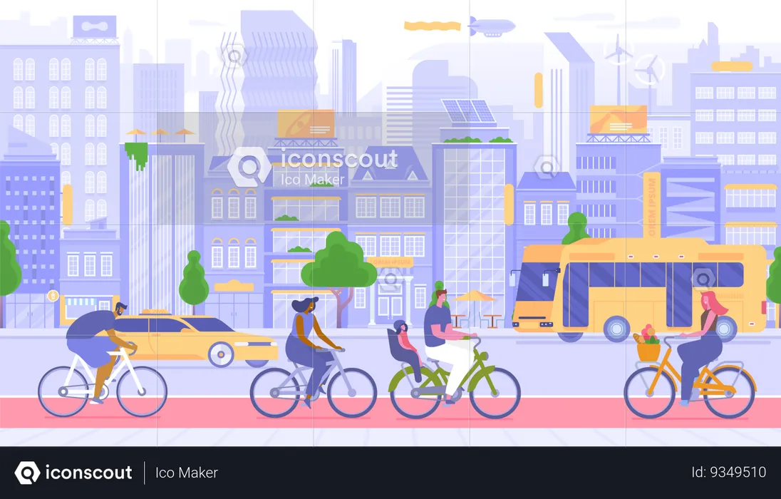 Urban transport  Illustration