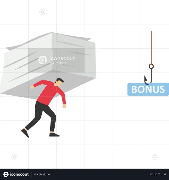 Use bonuses as bait to complete a lot of work  Illustration