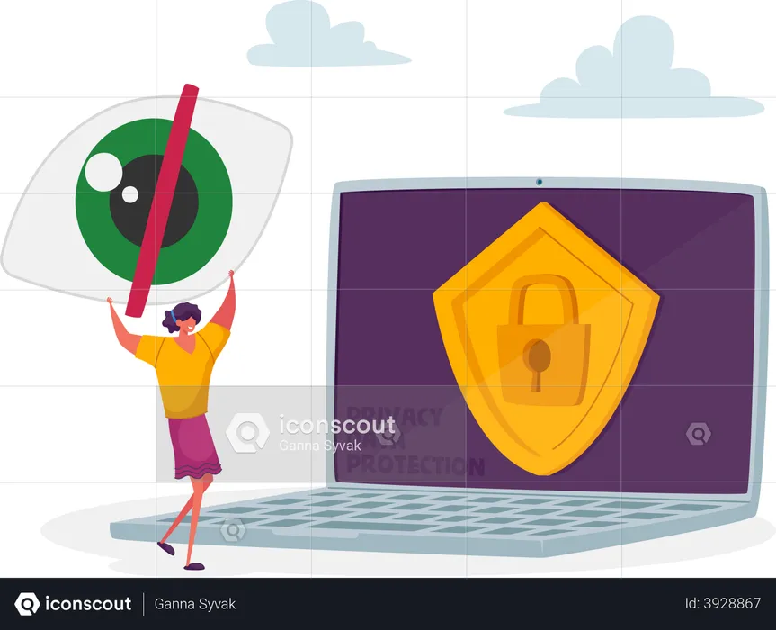 User data protection  Illustration