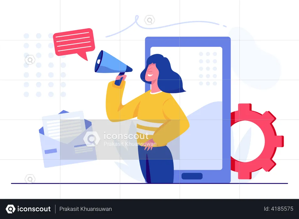 User engagement by email  Illustration