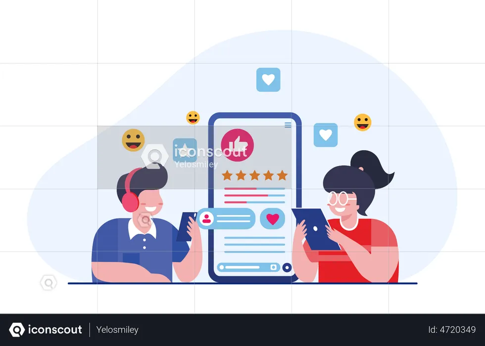 User experience rating  Illustration
