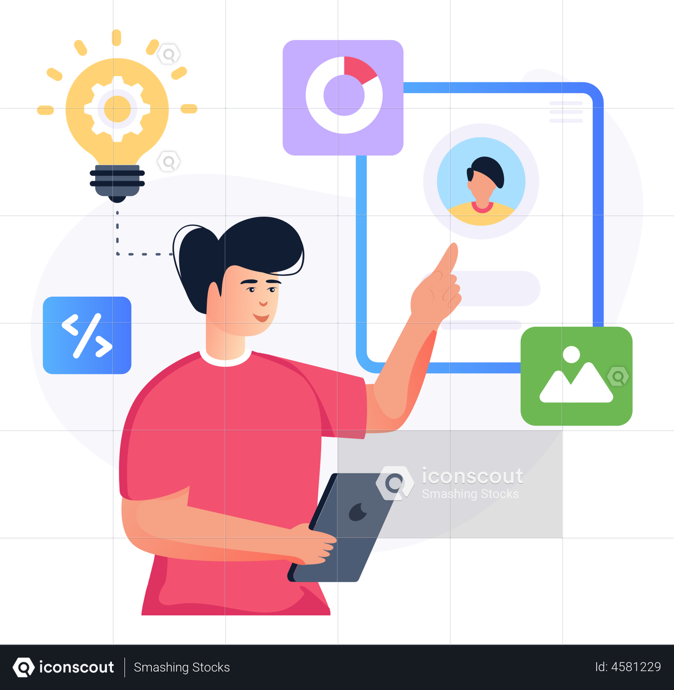 Best Premium User Interface Illustration download in PNG & Vector format