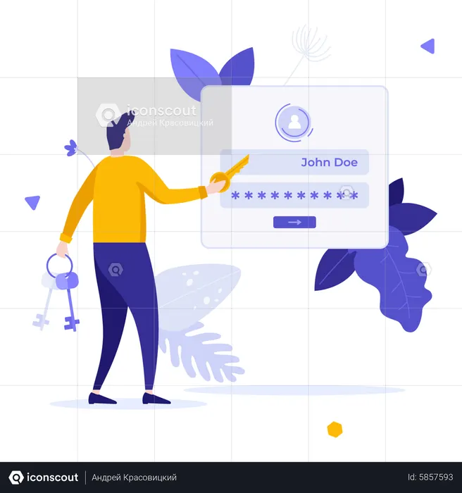 User login  Illustration