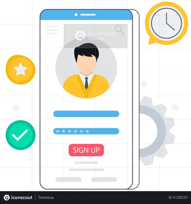 User login  Illustration