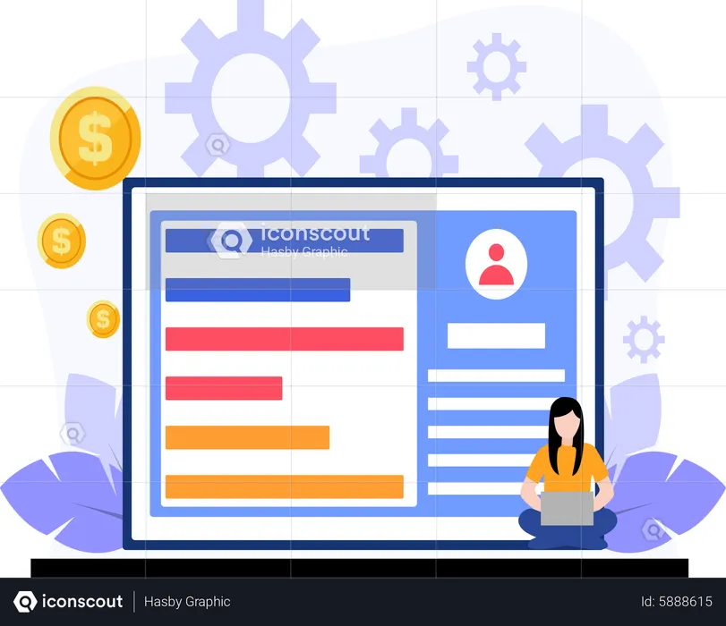 User profile analysis  Illustration