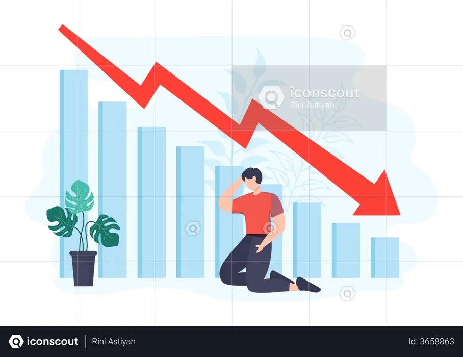 Utilisateur mécontent en raison de la perte de partage  Illustration