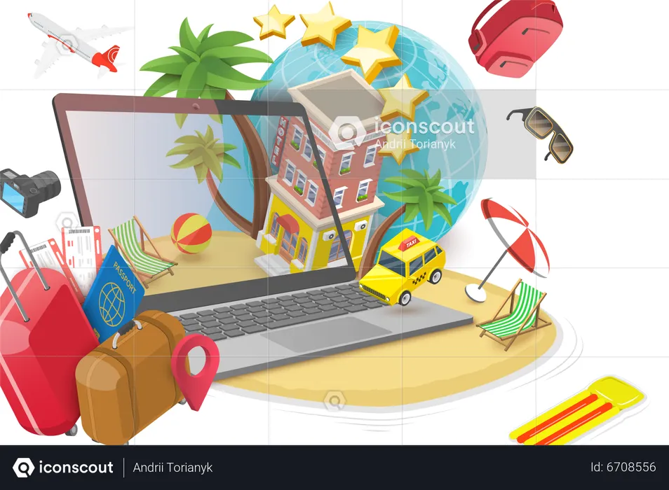 Vacation Package  Illustration