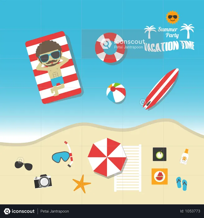 Vacation Time  Illustration