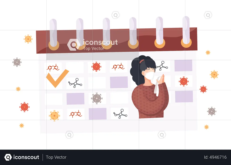 Vaccination appointment  Illustration