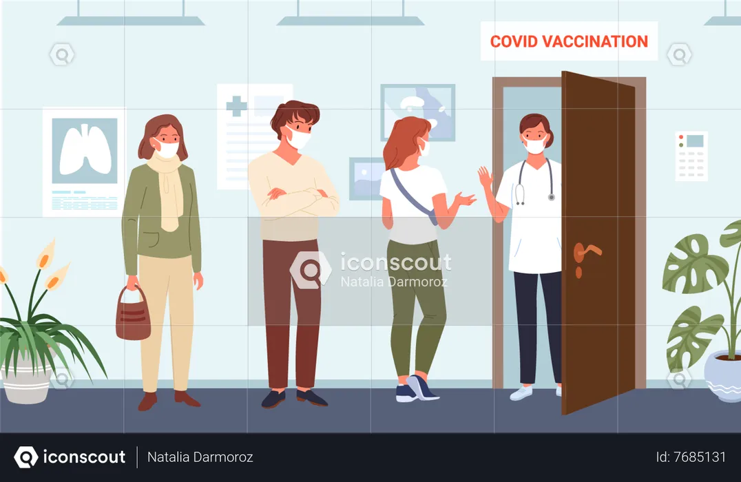 Vaccination contre le coronavirus  Illustration