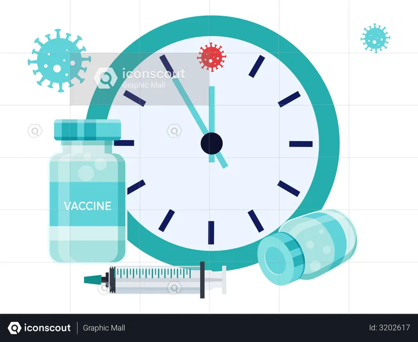 Vaccination time  Illustration