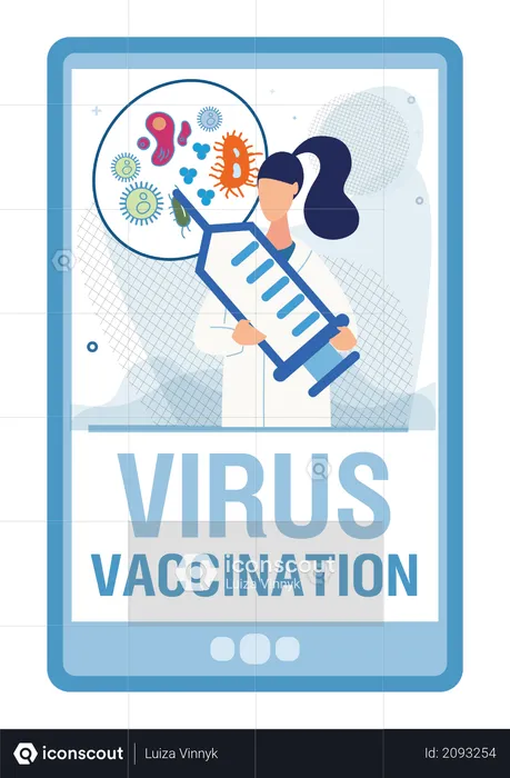 Vaccination contre le virus  Illustration