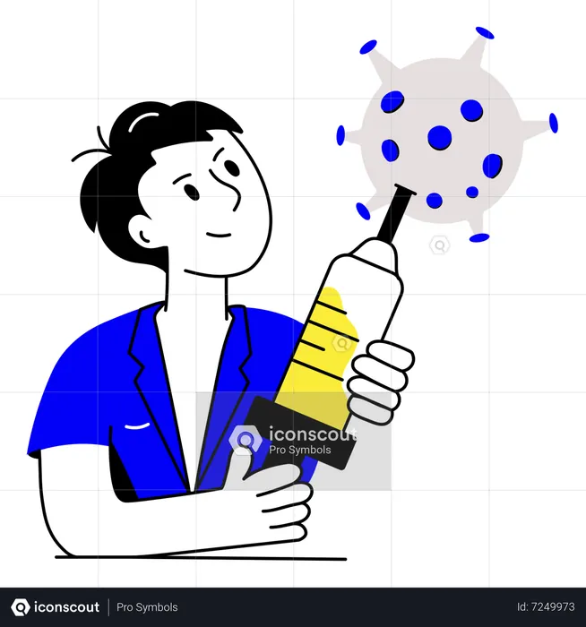 Vaccine Shot  Illustration