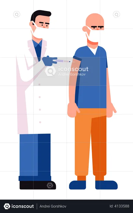 Vacinação Covid  Ilustração