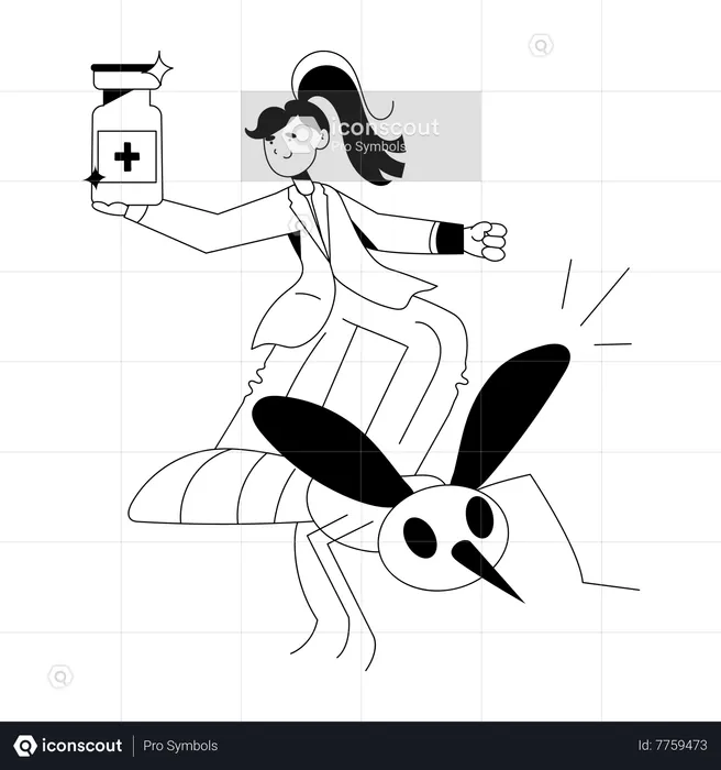 Vacuna contra mosquitos  Ilustración