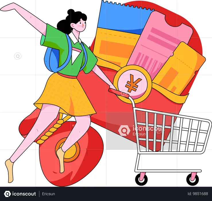 Vale de compras  Illustration